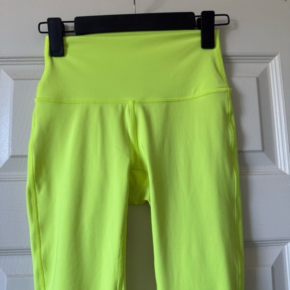 lululemon Wunder Under High Rise Leggings 25” Women’s 4 Running Marathon Yellow - Picture 5 of 12